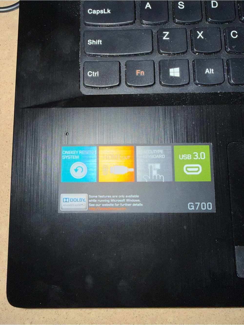 Lenovo GS700 17.3 inch Laptop with Full Keyboard - Picture 2 of 4
